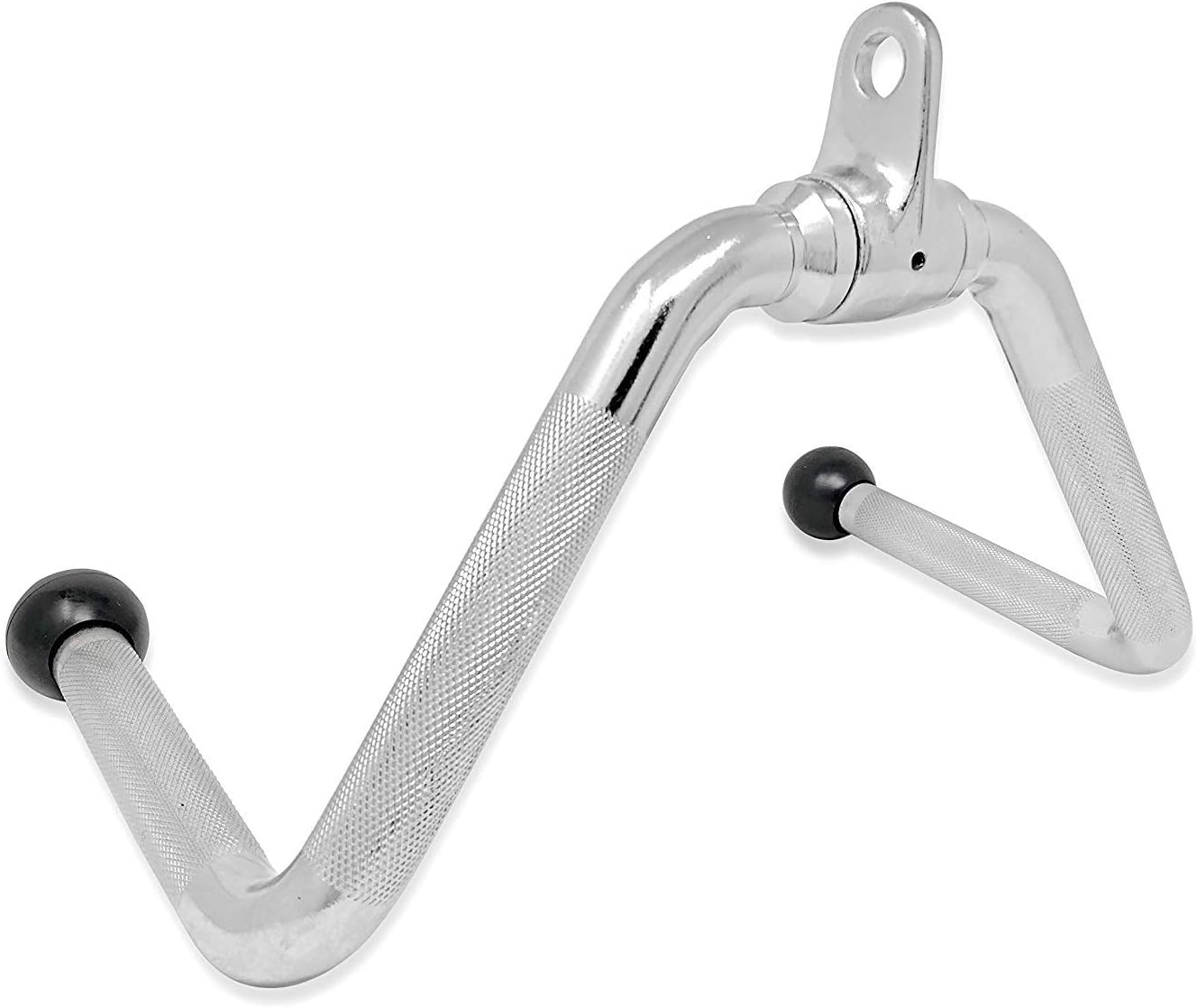 Garage Fit Revolving Multipurpose Cable Machine Attachment with Rubber Ends for Home Gym, Heavy-Duty Steel Rotating Exercise Handles, Multi-Grip LAT Pull Down, Bicep Curl, Tricep Pushdown, Back Row