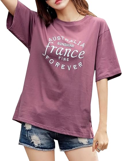 Amazon スカイシイ 5カラー 大人可愛い 英字プリントtシャツ クルーネック 半袖tシャツ おしゃれ レディース M 2xl Tシャツ カットソー 通販 Amazon スカイシイ 5カラー 大人可愛い 英字プリントtシャツ クルーネック 半袖tシャツ おしゃれ レディース M 2xl Tシャツ カットソー 通販