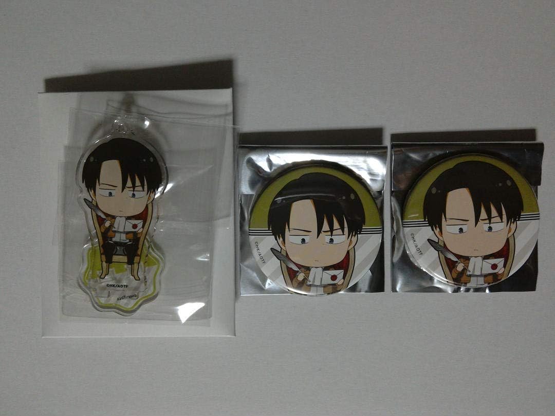 Amazon 進撃の巨人 アニメイトカフェ リヴァイ アクリルスタンド 缶バッジ セット アニメ 萌えグッズ 通販