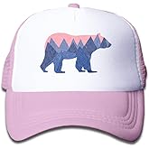 Waldeal Toddler Trucker Hat, Snapback Bear Mountain Kids Mesh Baseball Cap for Boys and Girls 2-6 Year Old