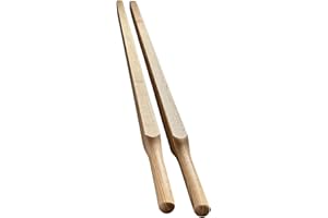 Wheelbarrow Handles 64" – Heavy-Duty Canadian Ash Hardwood, 2-Pack, Clear Lacquered, Undrilled Replacement Handles, Made in C