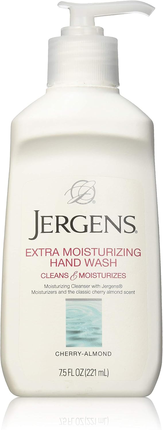 Jergens Extra Moisturizing Hand Wash, Cherry Almond Scent, 7.5 Fl. Oz
