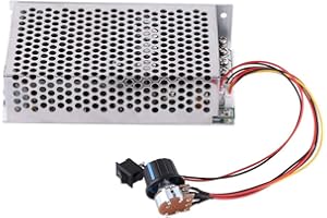 BEWINNER Universal DC Motor Speed Controller 10-50V, PWM Control Switch Governor for Brush Motors – Industrial Use,