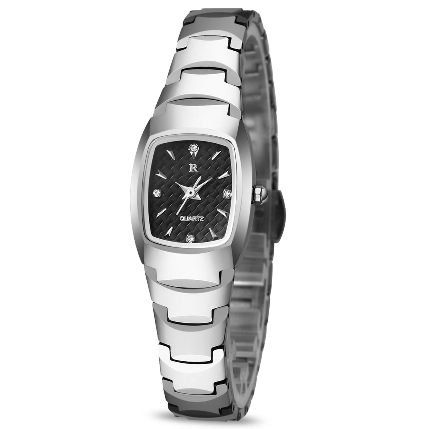 RORIOS Fashion Elegant Quartz Watches Stainless Steel Band Wrist Watch for Girl/Women