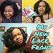 Short Lace Front Wigs L Part Bob for Women Synthetic Wavy Curly Black Color