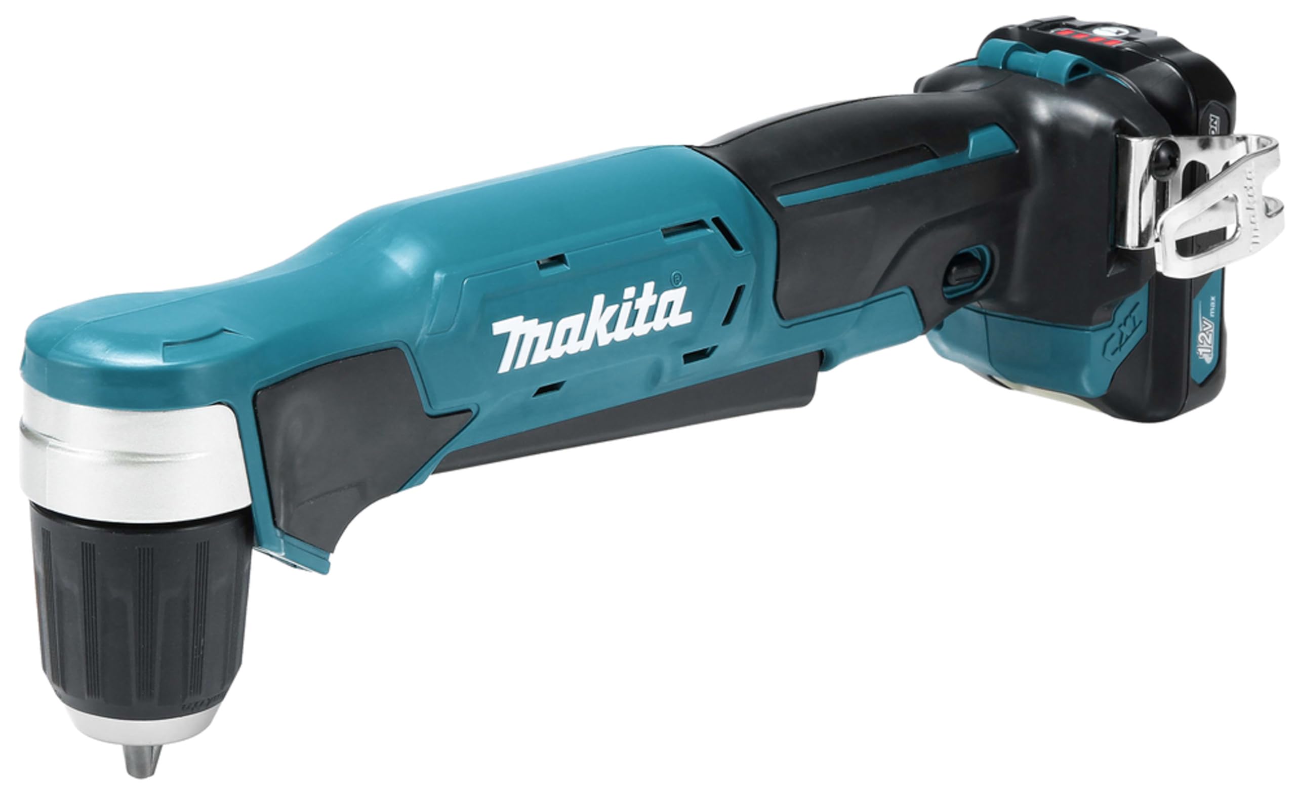 Makita DA333DWAE 12V Max Li-Ion CXT Angle Drill Complete with 2 x 2.0 Ah Li-Ion Batteries and Charger Supplied in A Carry Case