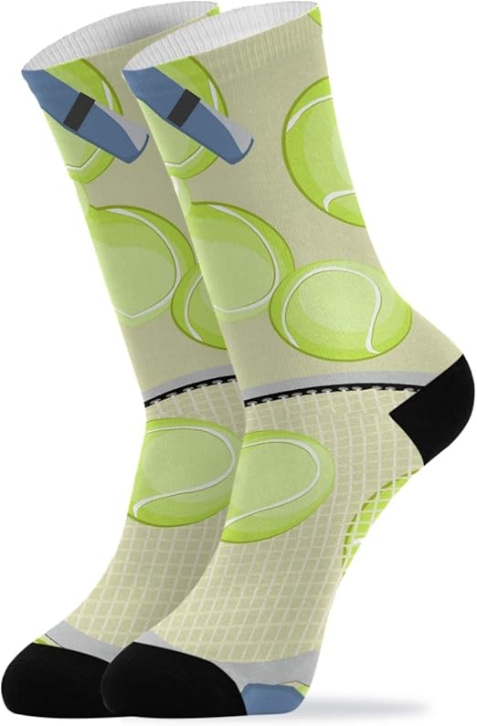 Tennis Socks Stockings For Women Girl Boy Funny Novelty Casual Outdoor