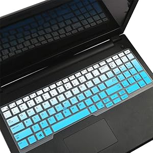 CaseBuy Dell Latitude Keyboard Cover 15.6 inch Compatible with Dell Latitude 5580 5590 5591 E5550 E5570 M5520, 17.3 inch Dell Precision M7510 M7520 M7710 M7720 with Pointing, Ombre Blue