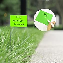 Zozen 50Pack Green Marking Flags, Writable/15x4x5