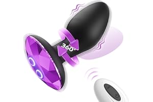 Anal Vibrator Adult Sex Toys with 10 Rotating & Vibration Modes, Vibrating Butt Plug Prostate Massager for Men & Women, Anal 
