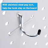 FRIMOONY 140pc Pegboard Hooks Assortment, Bins, Locks for Tool Organizing view 5