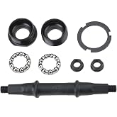 ECSiNG 1Set Bike Bottom Bracket Sets &amp; Axles for Most Standard Bicycles and Accommodating Chainring Sizes from 68x110mm to 68x132mm