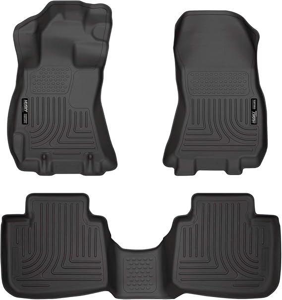 Amazon Com Husky Liners 99841 Fits 2013 14 Subaru Legacy 2013 14 Subaru Outback Weatherbeater Front 2nd Seat Floor Mats Black Automotive