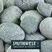 Mexican Beach Pebbles | 20 Pounds of Smooth Unpolished Stones | Hand-Picked, Premium Pebbles for Garden and Landscape Design | Black, 3 Inch - 5 Inch