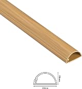 D-Line 30x15mm Cable Trunking 2m Pack Wood-Effect Self-Adhesive view 5