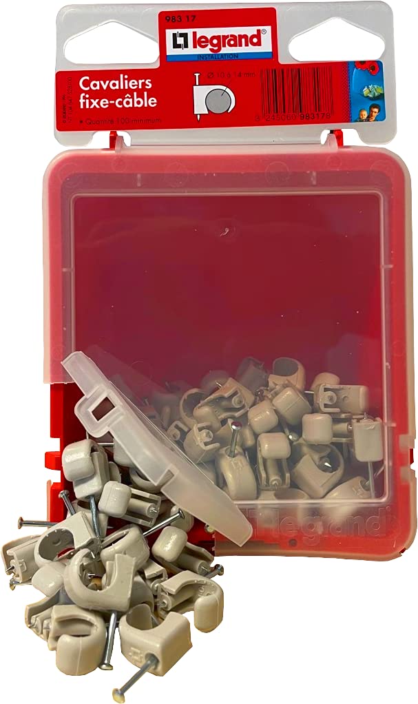 Legrand Multifix LEG98317 Cable Clips Flexible for Cable ø 710 Grey 100 Items — image 1