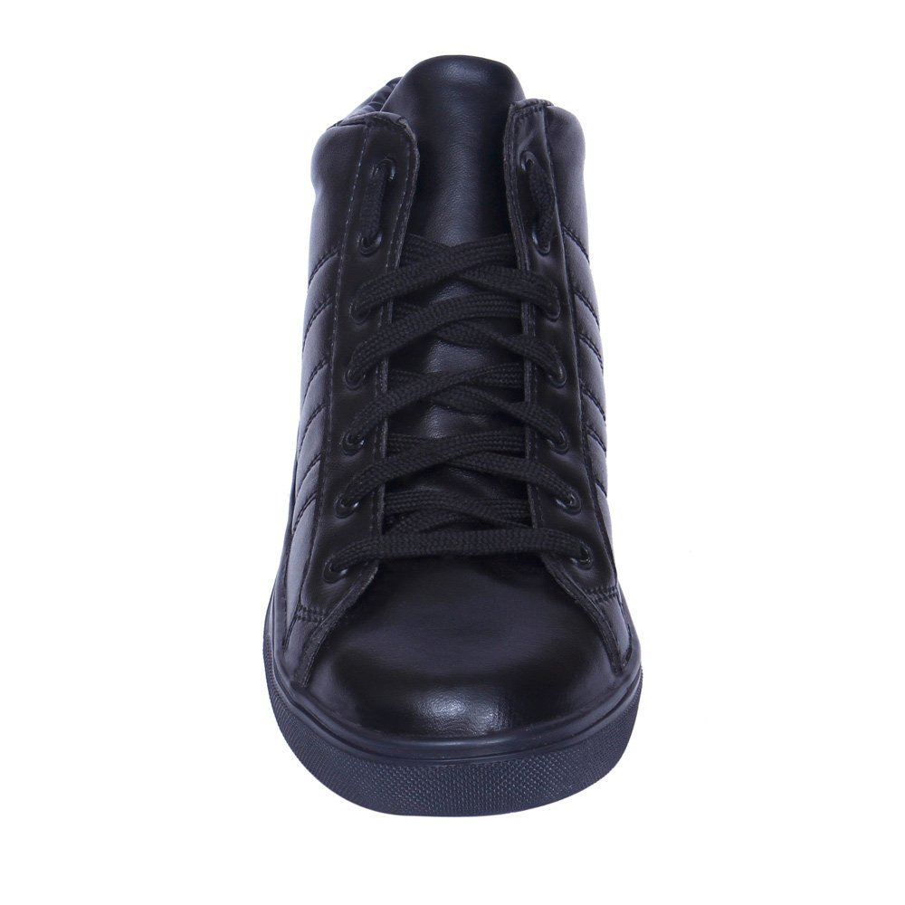 sportstar womens black hi-ankle sneakers casual shoes, 4655-s