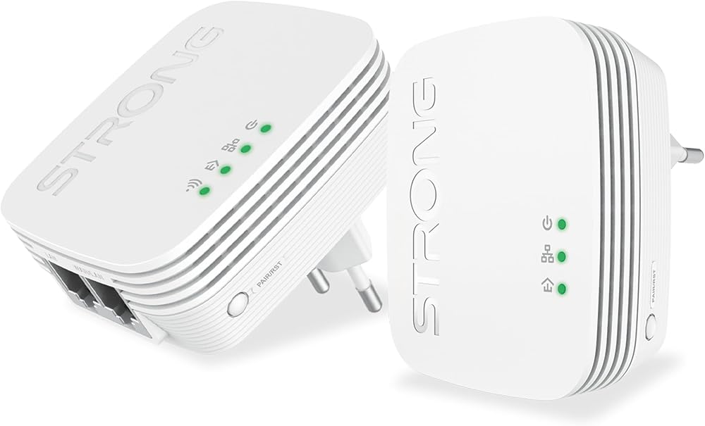 Strong AV600 Wireless Powerline WiFi N300 Kit HomePlug Extender UK