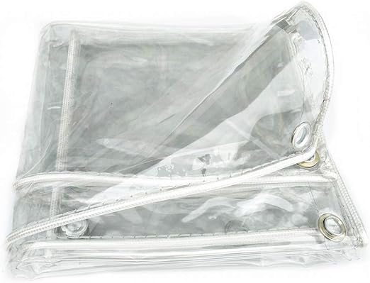 Panneaux Latéraux De Bâche Imperméable, 0.5mm Rideaux De Bâche Claire Extérieur, Pergola Gazebo Carport Panneaux Latéraux De Bâche Pvc Transparente, Avec Fermeture Éclair,WxH-3x2.5m/9.8*8.2ft