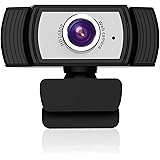 ANTZZON HD 1080P web cam: USB computer camera & webcam with microphone for desktop laptop streaming | video Conference Compat