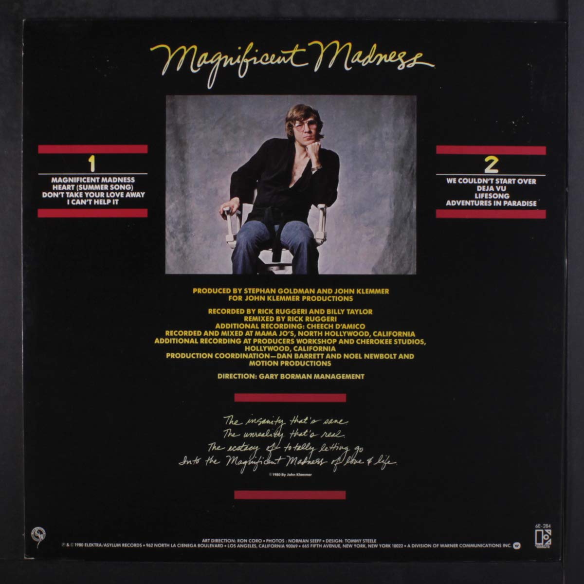 John Klemmer Magnificent Madness Lp Amazon Com Music