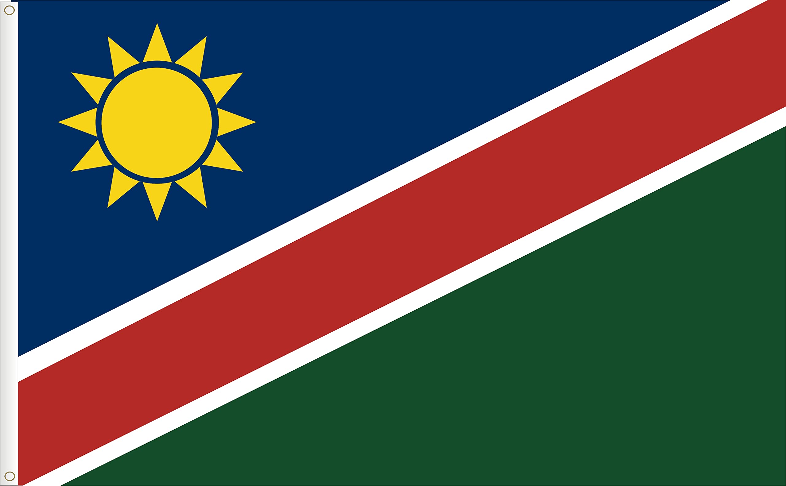 FLAG OF NAMIBIA. PREMIUM SATIN QUALITY. BIG SIZE 150X90