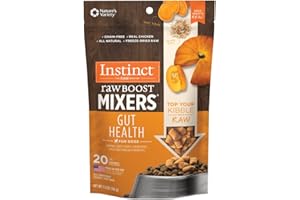 Instinct Raw Boost Mixers Gut Health Freeze-Dried Dog Food Topper, 5.5 oz. Bag