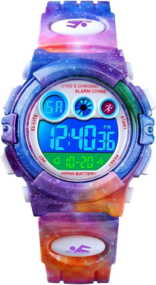 colorful digital watches