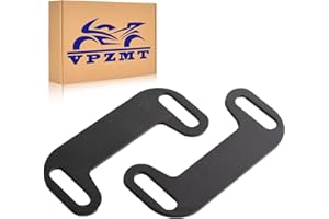 VPZMT Exhaust Adjustable Brackets to Center the Exhaust with Stretched Bags and Fender Extension for Harley Touring/Street Glide/Electra Glide/Road King/Road Glide (Exhaust Bracket Set-Black)