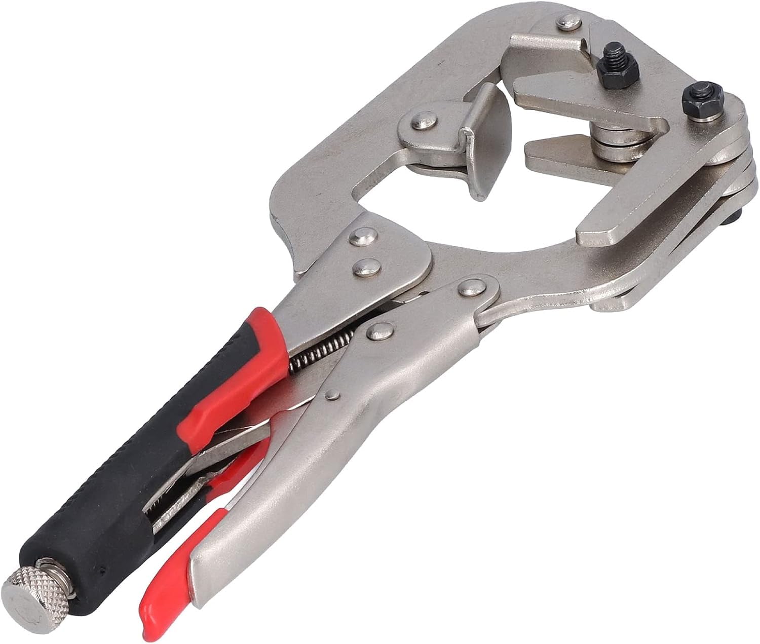 LegendTech C Clamp Locking Pliers, Woodworking Welding Clamps 270° Rotation Chrome Vanadium Steel for Square Round Pipes for Wooden Cylinders