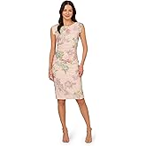 Adrianna Papell Womens Matelasse Cocktail Dress