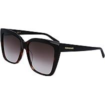 FERRAGAMO Sunglasses SF 1102 S 006 Black/Tortoise at Amazon