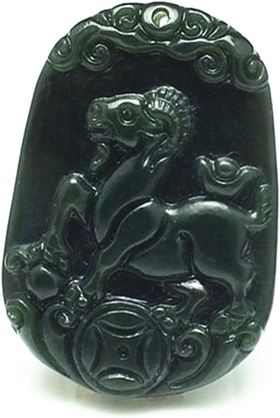 Natural Green Color Jade Zodiac sheep Mascot