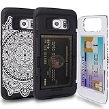 Galaxy S6 Edge Case, TORU [S6 Edge Wallet Case Pattern Mandala] Protective Slim Fit Dual Layer Hidden Credit Card Holder ID Slot Card Case with Mirror for Samsung Galaxy S6 Edge - Dreamcatcher
