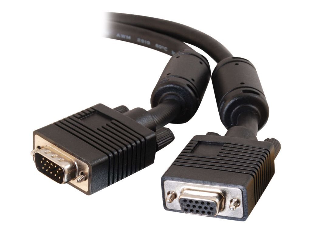 C2G 20M HD15 UXGA VGA Pro Series Monitor Cable. HD15 VGA Male to Female Computer Cable