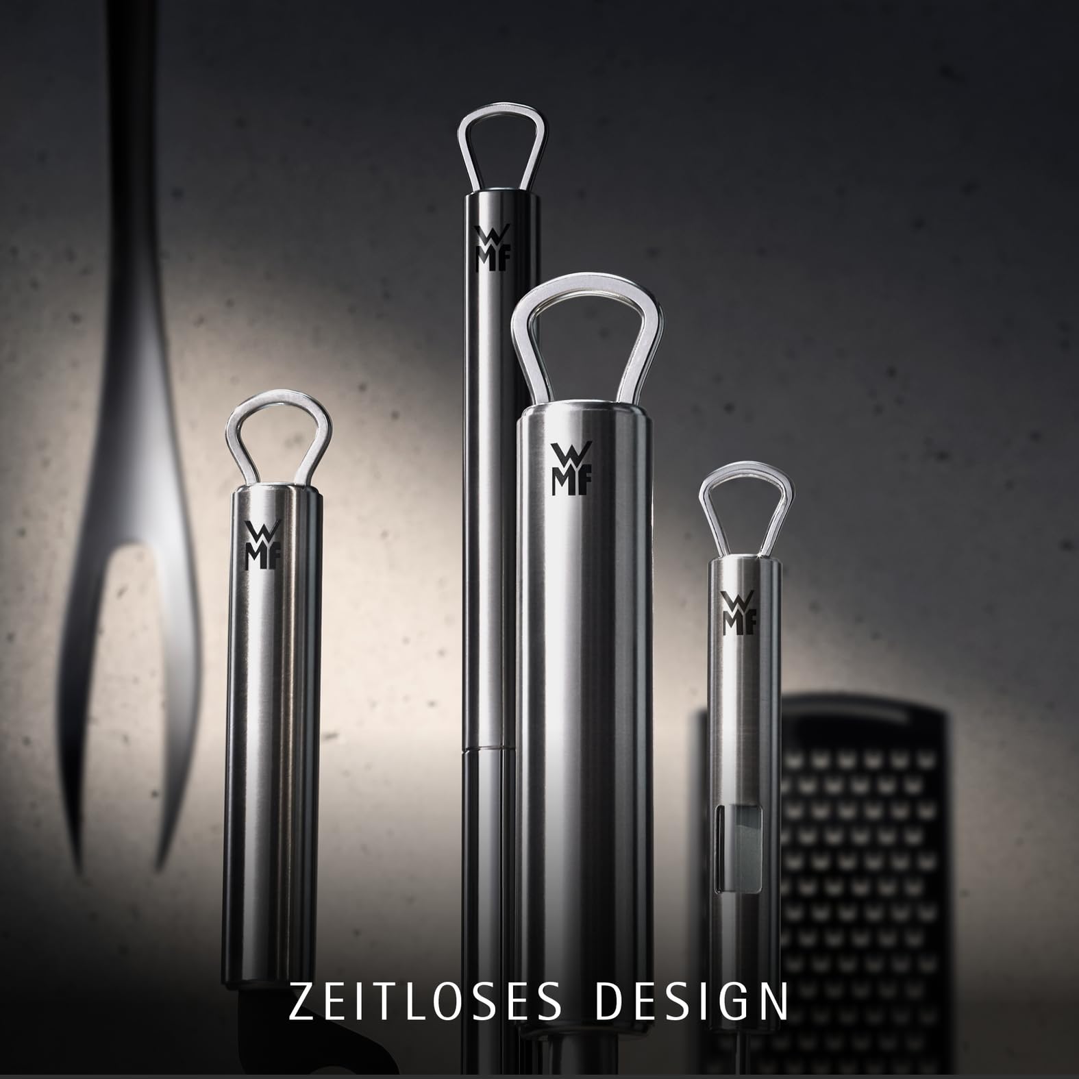 WMF Profi Plus Knoblauchpresse Edelstahl 17,5 cm, Cromargan Edelstahl teilmattiert, Knoblauchpresse spülmaschinengeeignet 7