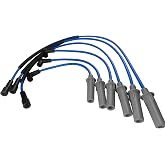 Spark Plug Wires High Performance Low Resistance Compatible with Jeep Wrangler 3.8L 3.8 V6 2007 2008 2009 2010 2011 BLUE