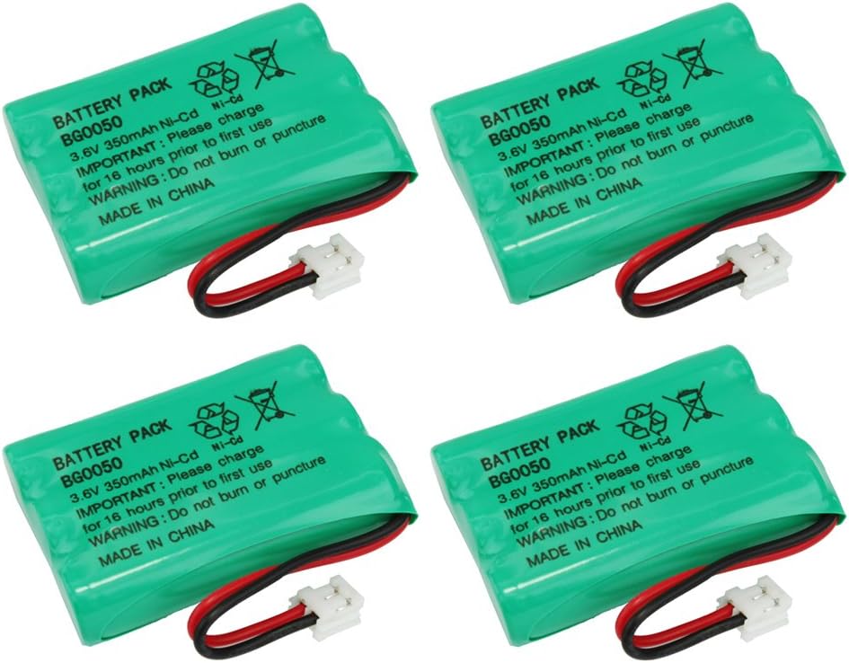 4 Pack Fenzer Replacement Cordless Phone Rechargeable Battery for Lenmar CBD-958 CBD958