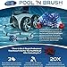 The Original Pool'N Brush Sweep Hose End Tail Scrubber / Brush (Foam replacement) for Polaris/Pentair Pool Cleaner . - No Splash!