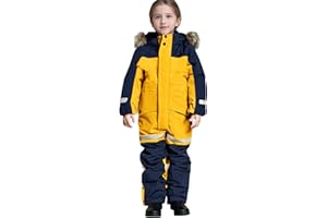 One Piece Snowsuit Kids Boys Girls Windproof Waterproof Snow Suits Winter Outdoor Snowboarding Ski Suit 1-15 Years