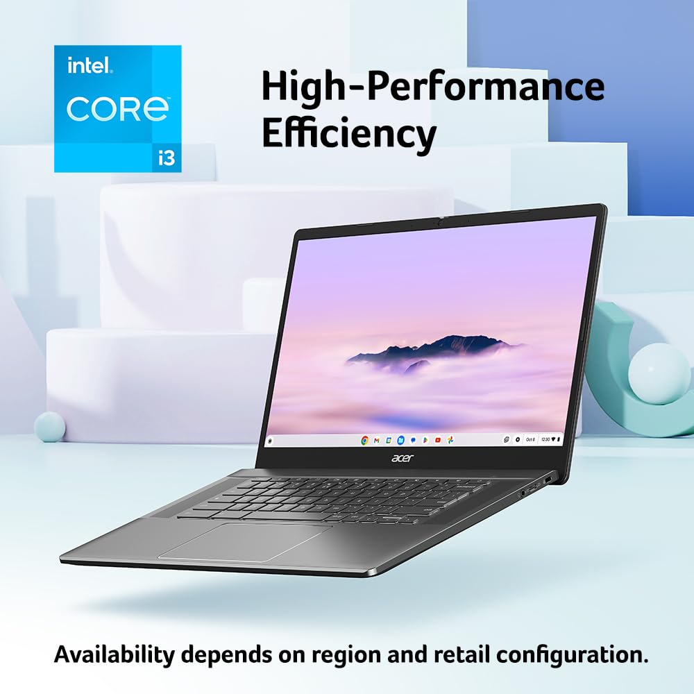 acer Chromebook Plus 515 Laptop with Google AI – 15.6