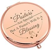 Pastor Wife Appreciation Gifts Thanks You Gift Compact Makeup Mirror for Her Religious Gift for Minister's Wife Inspirational Gifts Folding Makeup Mirror for Pastor Wife Birthday Thanksgiving