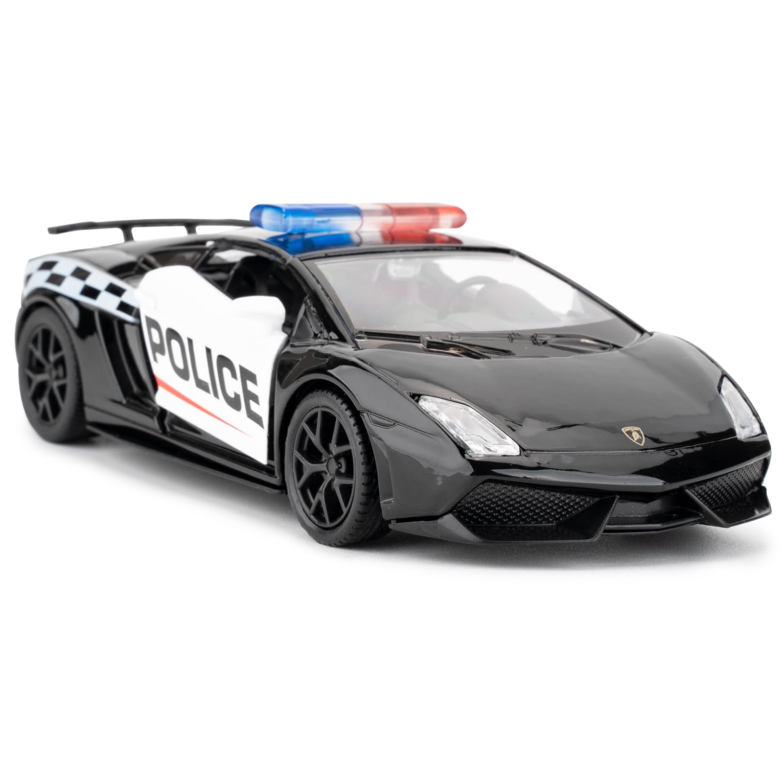 Photo 1 of BDTCTK 1/36 Scale Lamborghini Gallardo Police Car Model, Zinc Alloy Die-Cast Pull Back Vehicles Kid Toys for Boy Girl Gift