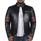 Laverapelle Men's Genuine Lambskin Leather Jacket (Black, Biker Jacket) - 1501535
