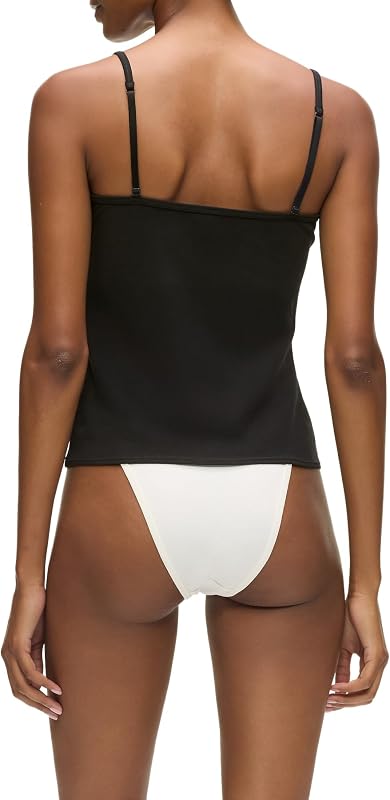 Mujer Signature Cami Top (2 Pack) Cannoli Crema/Negro XS