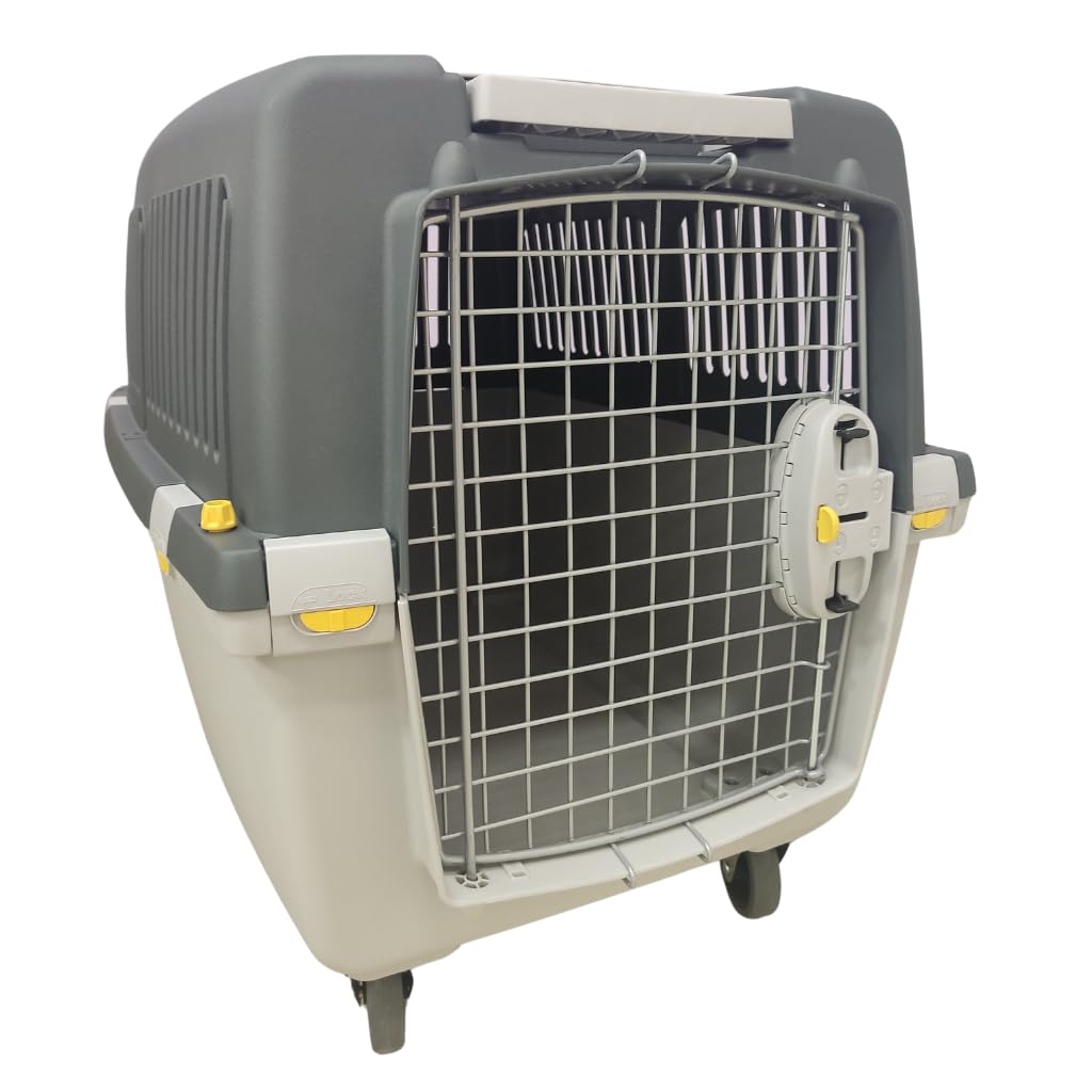 Beeztees Kerbl Transport Box Gulliver Mega - Dark Grey, 70 x 50 x 51 cm/max. 18 kg