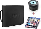 LIOVODE DVD Case 128 Discs 64 Booklets Capacity Storage Wallet Black view 2