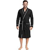 NY Threads Men
s Robe Cotton Blend Knit Bathrobe