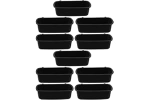 VICASKY 10pcs Plastic Hanging Pet Bowl Small Bird Bowls Parrot Cage Feeding Water for Cage Liftable Pet