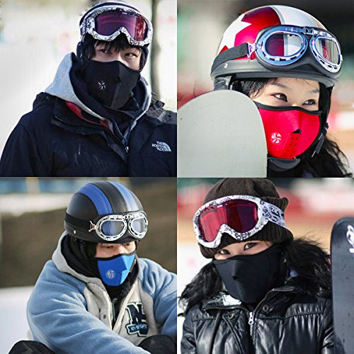 Unisex Ski Mask Neck Warmer, Neoprene Face Mask Winter Cold Weather